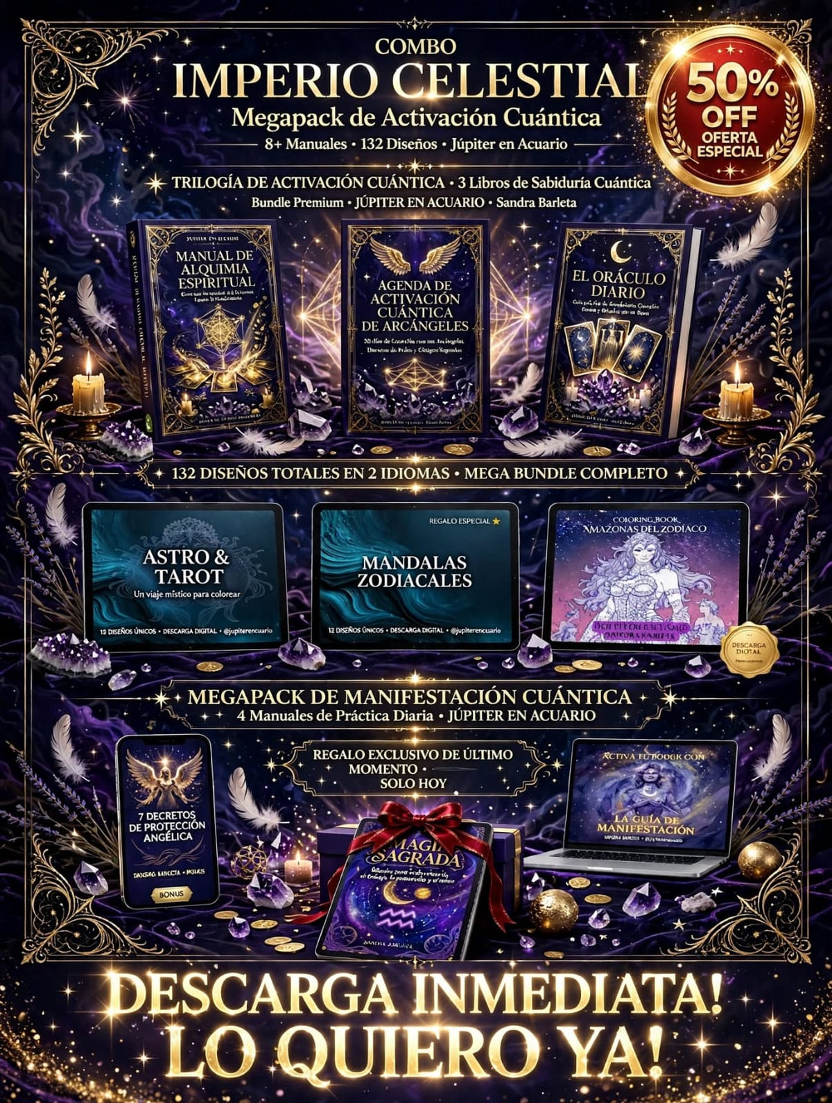 COMBO IMPERIO CELESTIAL - Megapack de Activación Cuántica 👑✨