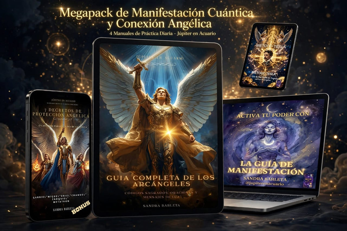 Sistema Sincronicidad Divina: Tus 4 Manuales de Manifestación Cuántica y Conexión Angélica