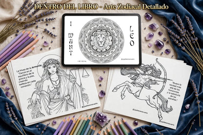 ASTRO & TAROT – Libro de Colorear Premium (Bilingüe) + Amazonas del Zodíaco de REGALO
